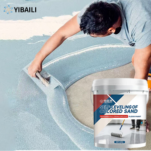 Peinture de sol en époxy auto-nivelante à base de sable coloré, facile à appliquer, peinture de sol en époxy à effet marbre à base de sable coloré - Product Image 5