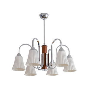 Lustre LED en métal avec abat-jour en céramique, style <span class=keywords><strong>teck</strong></span>/noir, spectre complet, gradation progressive, protection des yeux, luminaire suspendu pour salle à manger - Product Image 4
