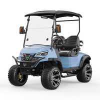 Garde au sol élevée Chariot de golf électrique personnalisé pour 2 passagers Système de charge rapide Usa Mini 48v Batteries Chariot de golf soulevé