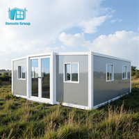 Maisons conteneurs préfabriquées pliables et extensibles de 20 et 40 pieds, personnalisées et professionnelles, fabriquées en Chine, en promotion