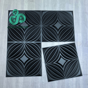 Precio barato buen servicio nuevo estilo interior decoración del hogar 3D pared Pvc Panel 500*1 500mm impermeable muestra gratis Pvc 3D Panel de pared - Product Image 4