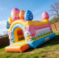 Château gonflable de Pâques YZ Commercial, lapin gonflable, château de lapin, carotte gonflable à vendre