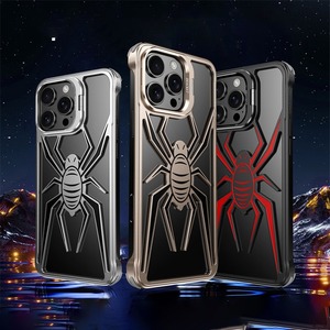 Coque de téléphone en <span class=keywords><strong>alliage</strong></span> d'aluminium creuse sans bords pour iPhone 17 16 13 14 15 Pro Max / Pro avec support d'objectif et dissipation thermique en métal - Product Image 1