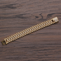 Großhandel HipHop Armband Männer 18mm Messing Kupfer Beste Qualität Watch Link Armband