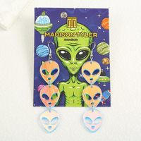 Boucles d'oreilles Alien ET des années 80 et 90 pour femmes, boucles d'oreilles pendantes amusantes, bijoux pour femmes