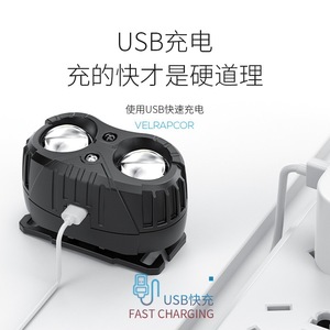 Lampe frontale LED SMILING SHARK TD-0177 rechargeable avec détecteur de mouvement, mini lampe portable pour la randonnée et le camping - Product Image 3