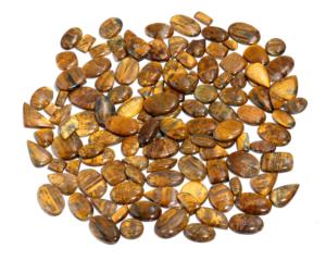 Natural <b>Tiger</b> <b>Eye</b> Mix Cabochon Gemstone | Golden Yellow Brown Chatoyant Loose Stone Jewelry Making | Third Party Certified High - Product Image 5