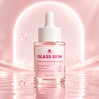 Sérum Visage Effet Peau de Verre Personnalisé Acide Hyaluronique Vitamine C Éclat Raffermissant Hydratant pour Soin Quotidien 30ml