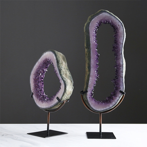 Elegant Home Decoration Pieces Luxury Modern Art Crystal Ornament Imitated Amethyst Decoration - Product Image 2