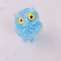 Figurine d'hibou en cristal tendance pour collection d'art, sculpture d'hibou en résine - Idéale pour cadeau de mariage et décoration intérieure