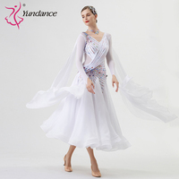 B-22212 personnalisé nouvelle robe de danse de salon standard international robes de danse de salon en soie perlée de haute qualité à vendre