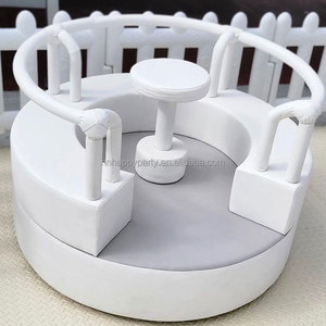 Équipement de terrain de jeu de carrousel doux blanc de haute qualité - Product Image 1
