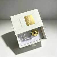 Boîte à tiroir rigide de luxe personnalisée pour flacons de parfum avec emballage en boîte, boîtes cosmétiques en papier de 50 ml