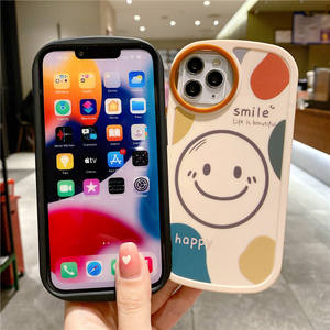 Ins Mode Sourire Visage Téléphone étui pour <span class=keywords><strong>iphone</strong></span> 15 14 11 <span class=keywords><strong>12</strong></span> 13 <span class=keywords><strong>Mini</strong></span> étui Pro X XS Max XR 7 8 Plus SE Housse En Silicone Souple - Product Image 3