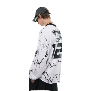 เสื้อยืดเจอร์ซีย์แบบยูนิเซ็กซ์สไตล์จีน แขนยาว คอกลม น้ำหนัก 180 กรัม พิมพ์ลายดิจิตอลทรงหลวม <span class=keywords><strong>ESAN</strong></span> - Product Image 4