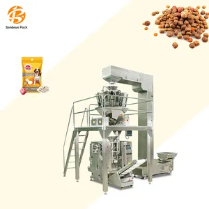 Automatic Vertical Weighing Filling Pouch plastic bag sunflower seeds Feed legume beans fertilizer wood pellet packing machine