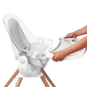 Chaise haute pivotante à 360 ° 3 en 1 pour enfants Chaise à bascule convertible avec rehausseurs en bois Plastique de qualité alimentaire pour bébés - Product Image 6