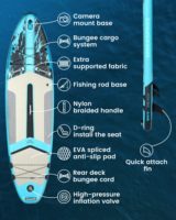 Couture de soudure chaude jeu d'eau personnalisé surf stand up paddle board gonflable SUP board
