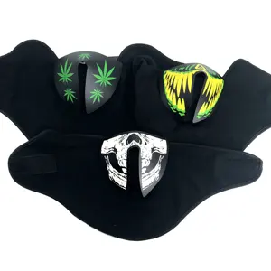 High quality Ecodi LED party el mask,sound activated custom el halloween mask for DJ Club Cosplay