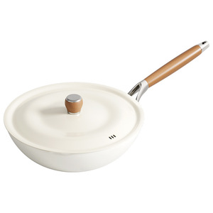 <b>Lightweight</b> <b>Iron</b> Wok Non Stick Flat Bottom For Induction And Gas Stoves With No Coating - Product Image 2