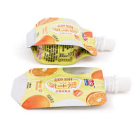 Personnalisé 8 Gousset Aspiration Gelée Fromage Jus Boisson Sauce Miel Pâte De Tomate Bec Sachets Sacs D'emballage En Plastique De Qualité Alimentaire