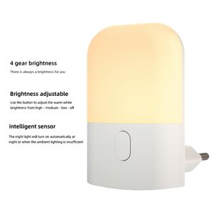 Luz Nocturna LED Mini con Sensor de Luz, 110V 220V, Enchufe EU/US, Lámpara Nocturna para Niños, Sala de Estar, Dormitorio - Product Image 2