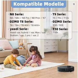 ECOVACS <span class=keywords><strong>Deebot</strong></span> T5 T8 AIVI T9 AIVI <span class=keywords><strong>N8</strong></span> <span class=keywords><strong>Pro</strong></span> AIVI N9 N10 N10 <span class=keywords><strong>Plus</strong></span> Accessoires Cadre de couverture de brosse principale réutilisable pour batterie - Product Image 3