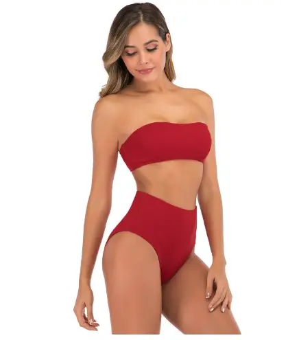 Bikini de nailon y licra, traje de baño de alta elasticidad, precio al por mayor