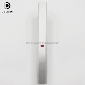 مقبض باب منزلق من الألومنيوم مثبت على السطح مع قفل ومحرك انزلاق - Product Image 5