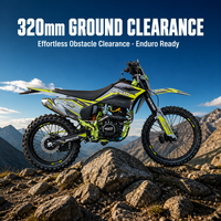 Moto de cross professionnelle CQR 350cc, moto tout-terrain à 4 soupapes refroidie par air pour saut et cascades sur piste