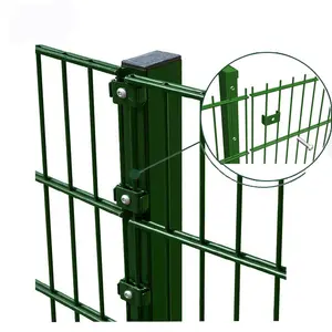 高质量，价格低廉的双铁丝网围栏作为花园安全围栏