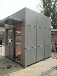 Stainless Steel Sentry <b>Box</b> Guard House Rectangle Minimalist Design Outdoor <b>Security</b> Station Container House - Product Image 1