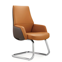 Chaise de bureau ergonomique pivotante en cuir, chaise de direction moderne de luxe, chaise de bureau de direction en PU, chaises à roulettes, mobilier personnalisable