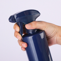 Bouteille pulvérisateur vide rechargeable en PET bleu de 500 ml de haute qualité pour la vente en gros, idéale pour les nettoyants de jardin, les désodorisants d'intérieur et les vaporisateurs personnalisés.