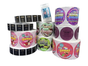 สติกเกอร์กาวสำหรับเด็กเกรดอาหาร BOPP ทนทานต่อการฉีกขาด ผลิตตามสั่งสำหรับผ้าอ้อม ผลิตภัณฑ์ดูแลเด็ก กล่องของเล่นเด็ก OEM กระดาษกาวแห้งเร็ว - Product Image 2