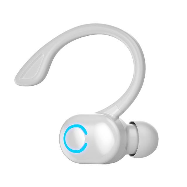 Handsfree Earhook Single In-ear Driver Wireless Earphone with Charging case
