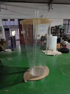 Couverture d'affichage sphérique personnalisée, grande installation artistique en acrylique en forme de pyramide pour aquarium sphérique - Product Image 4