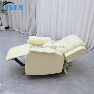 Kisen Luxury Modern Professional Adjustable High Back Reclining Pedicure Spa <b>Chair</b> Electric Nail Salon Use 7-Color LED Lamp - Product Image 4