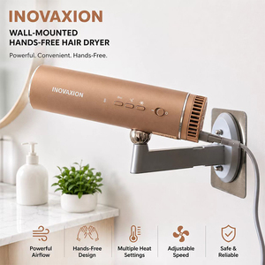 Asciugacapelli da Bagno INOVAXION 1200W, Asciugacapelli Multifunzione ad Alta Velocità, Montabile a Parete per Liberare Spazio sul Bancone - Product Image 4