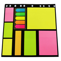 Bloc-notes en papier offset coloré personnalisé fait main avec des notes adhésives multi-usages et des marque-pages