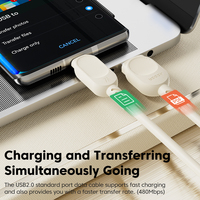 Câble de données USB-C vers USB-C Toocki 100W Power Delivery avec E-Marker, cordon de charge rapide, synchronisation des fichiers pour les besoins de charge quotidiens