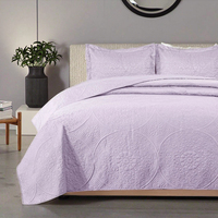 Couvre-lit matelassé en microfibre Couvre-lits Taille Queen Couvre-lit de printemps