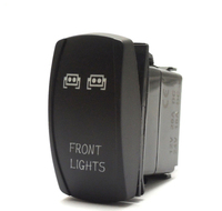 Interrupteur à bascule double pour feux avant, 12V 20A 5 broches, LED, qualité marine, pour tableau de bord de bateau et yacht