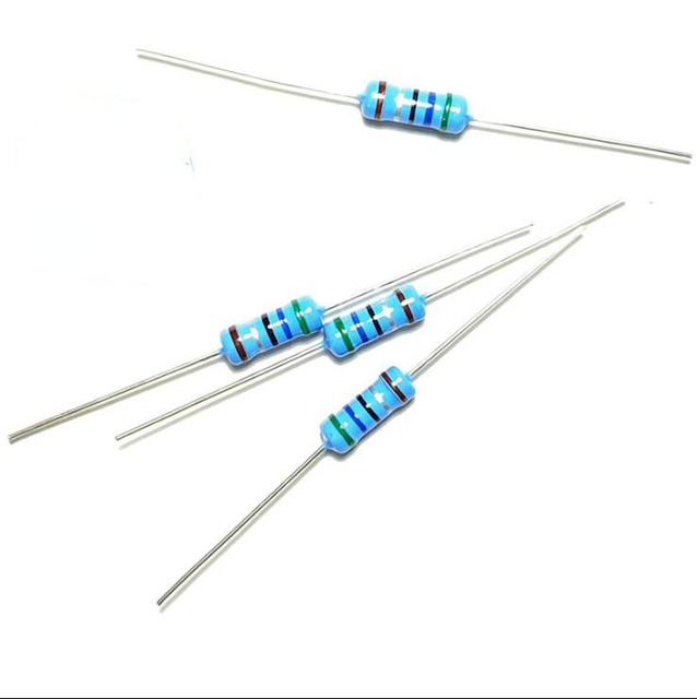 High Quality 20pcs Watt Metal Film Resistors 100 1.2 1.5 1.8 200 220 240 270 300 330 360 390 1R-1M Ohm New Original in Stock