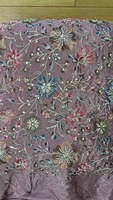 Tissu de broderie de perles de mariée élégant et magnifique, tissu de broderie de perles de sequins de mariée, dentelle de broderie