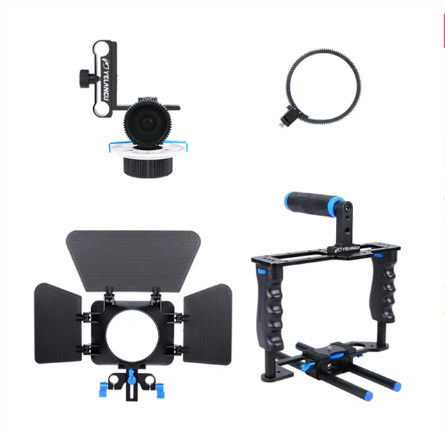 Rundour High Quality C200 Handheld Stabilizer System Video Rig DSLR Cage Kit for canon for Nikon