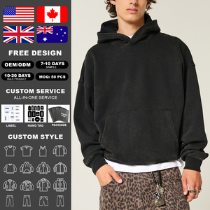 เสื้อฮู้ดดี้ผู้ชาย KingSen รุ่น Winter ผ้าฟลีซ 380gsm 100% คอตตอน ทรงโอเวอร์ไซส์ ระบายอากาศได้ดี เป็นมิตรต่อสิ่งแวดล้อม ผ้าพลัฌเนื้อนุ่มแบบไร้เชือก  สีพื้น - Product Image 2