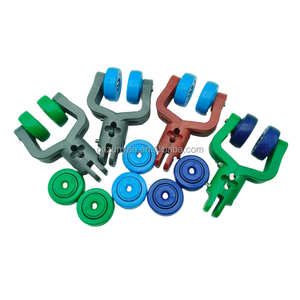 T 레일 트랙 가금류 처리 트롤리 닭 도축용 행거 풀리 오버헤드 컨베이어 트롤리 - Product Image 3