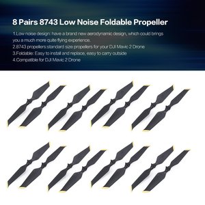 Hélices à dégagement rapide Mavic 2 8743F, réduction du bruit, pliables, CW CCW, pour drone RC, pièces de quadricoptère - Product Image 2