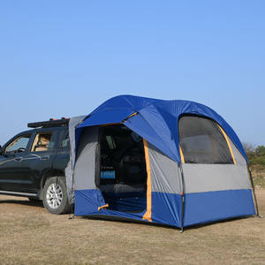 Carpa de <span class=keywords><strong>techo</strong></span> doble para SUV, <span class=keywords><strong>plegable</strong></span>, impermeable, de poliéster de 2000-3000 mm, para camping al aire libre, camuflaje para las cuatro estaciones. - Product Image 1